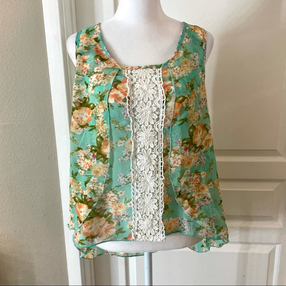 Rue21 sheer floral top